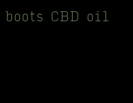 boots CBD oil