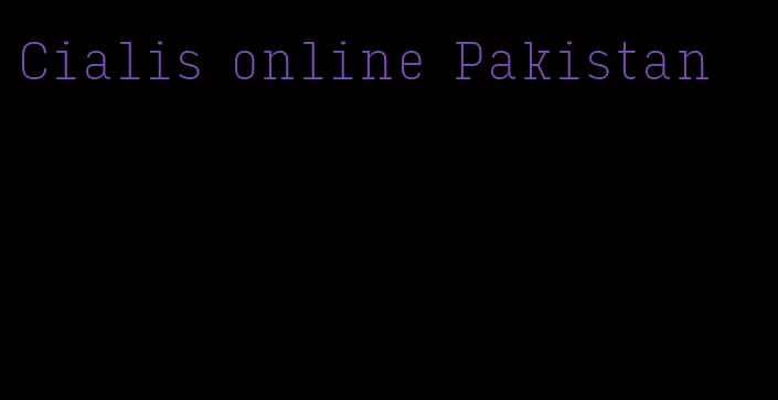 Cialis online Pakistan