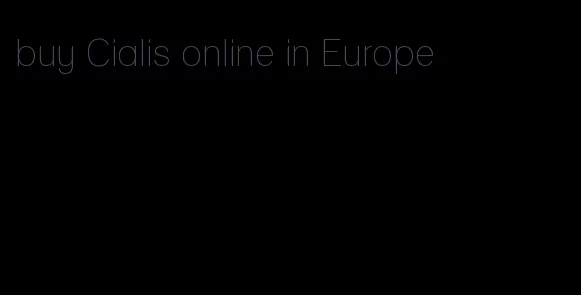 buy Cialis online in Europe