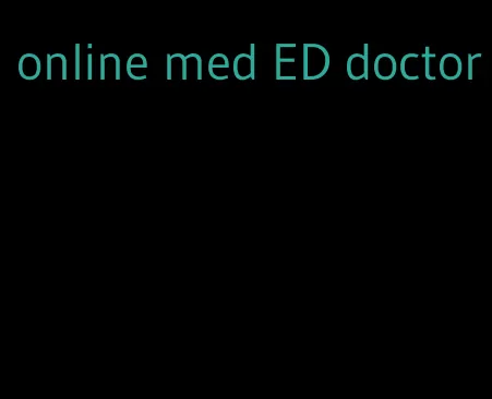 online med ED doctor
