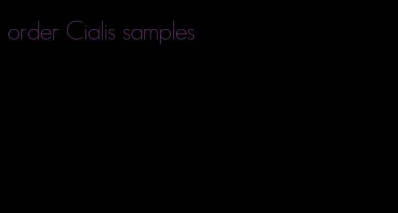 order Cialis samples