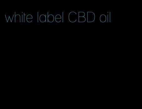 white label CBD oil